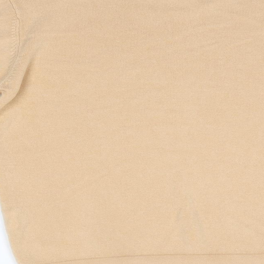 Originals Womens Brown High Neck  Acrylic Pullover Jumper Size 10
