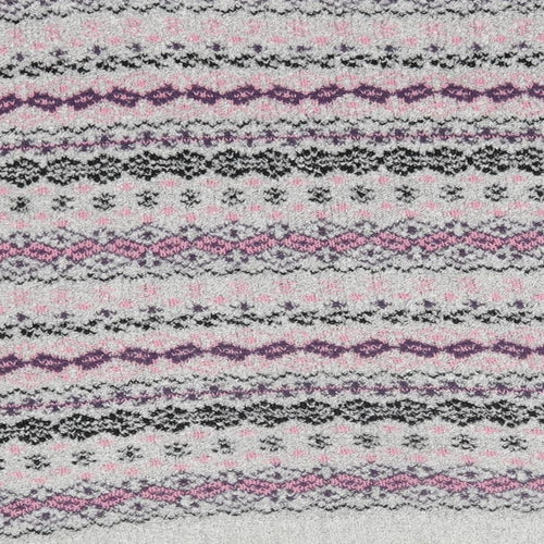 Pue & Natural Womens Multicoloured Round Neck Fair Isle Acrylic Pullover Jumper Size L