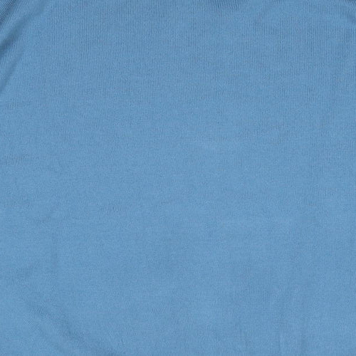 Capsule Mens Blue V-Neck  Acrylic Pullover Jumper Size L