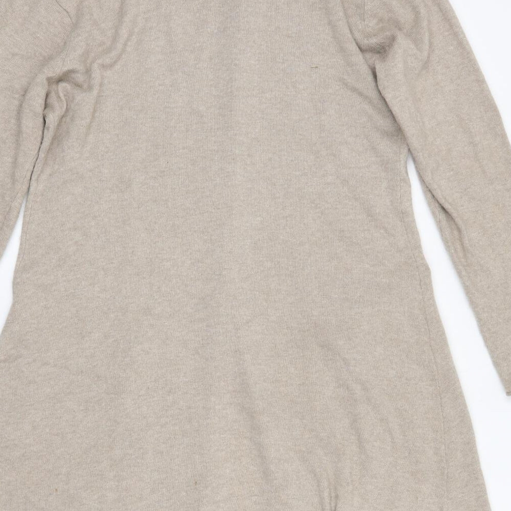 Masai Womens Brown V-Neck  Acrylic Cardigan Jumper Size S