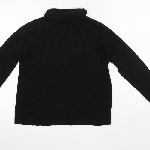 Originals Womens Black Roll Neck  Acrylic Pullover Jumper Size 10