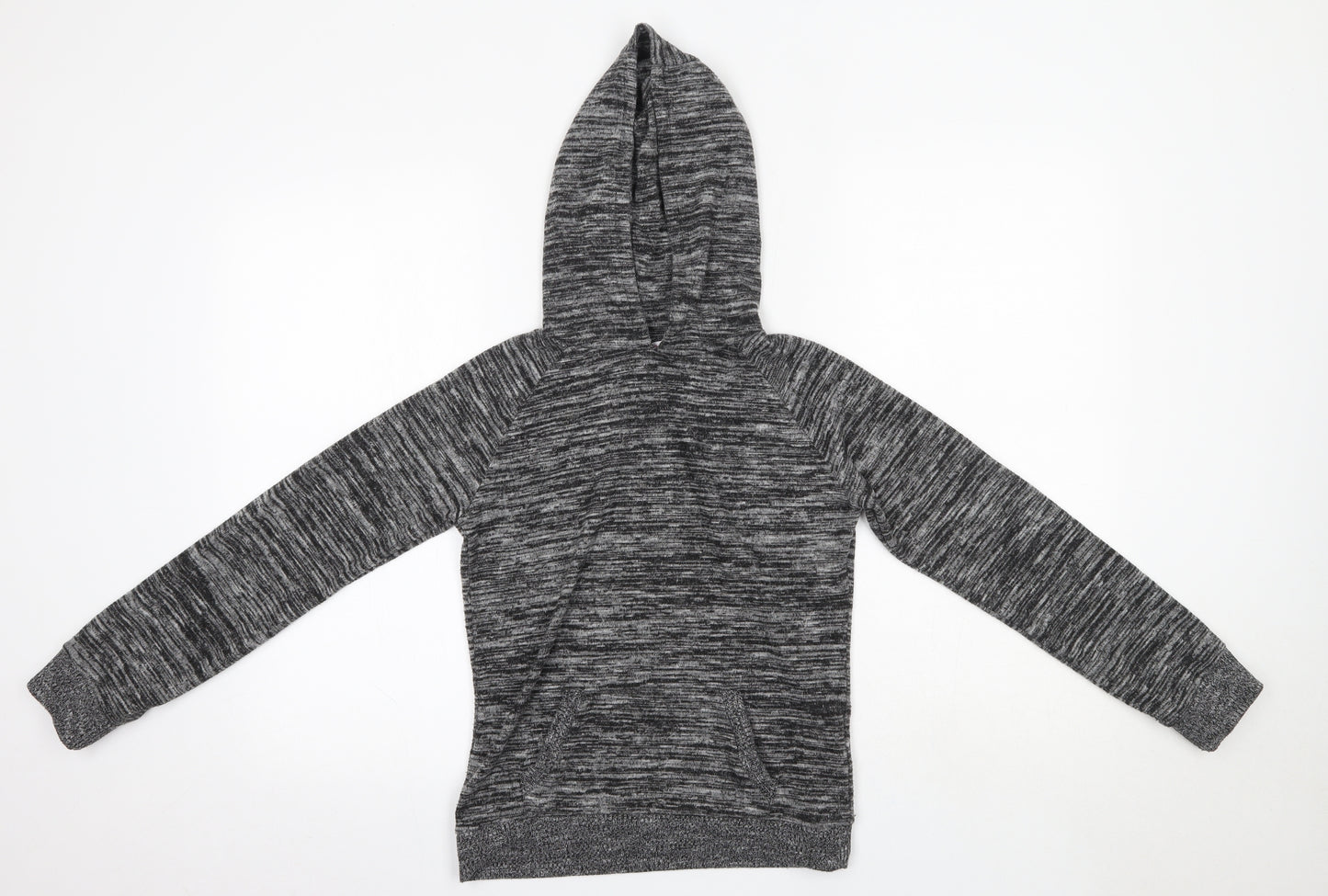 Miss Evie Girls Grey  Polyester Pullover Hoodie Size 11-12 Years