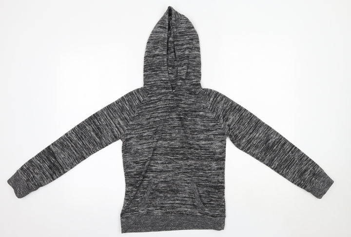 Miss Evie Girls Grey  Polyester Pullover Hoodie Size 11-12 Years