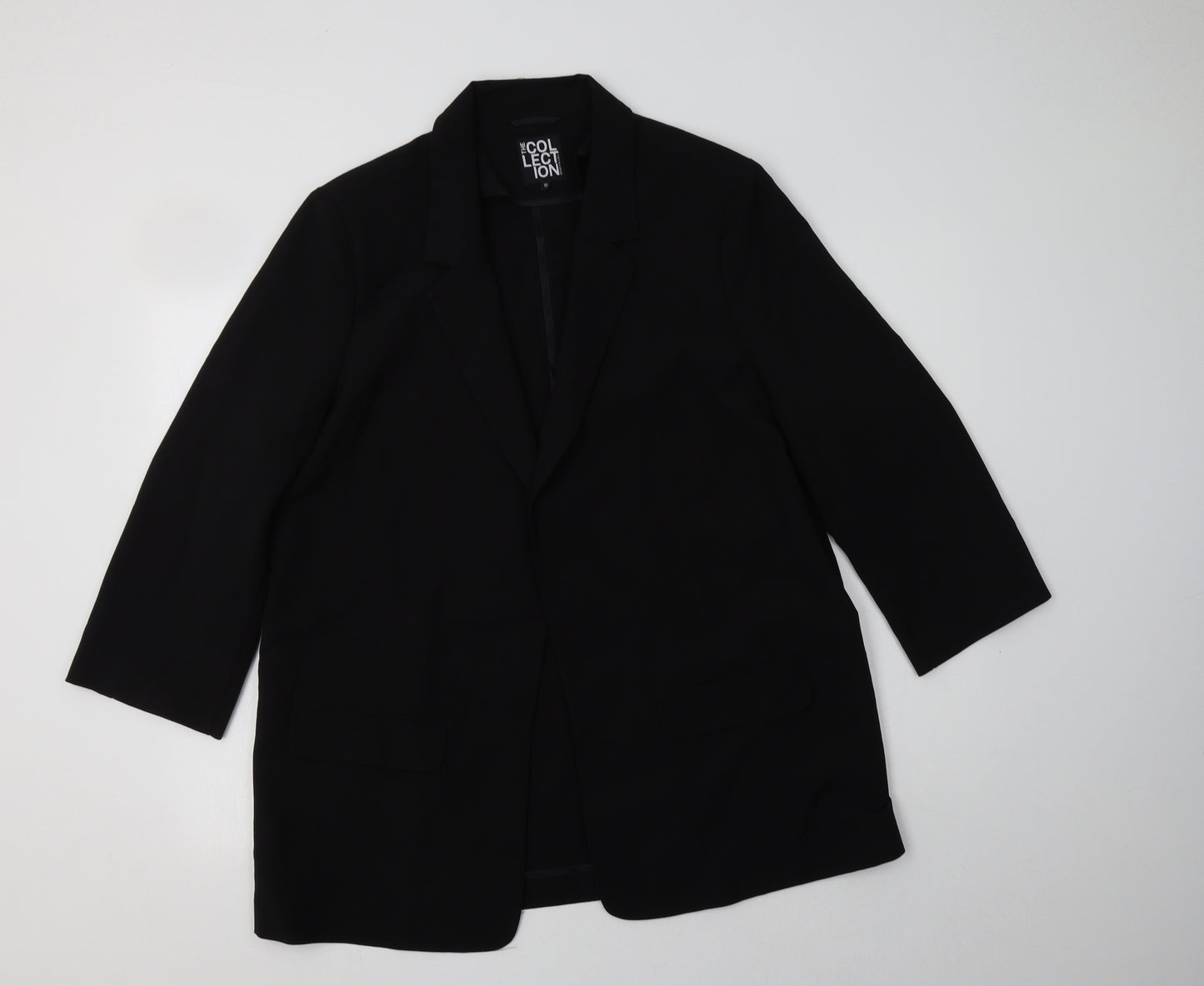 Debenhams Womens Black   Overcoat Blazer Size 18