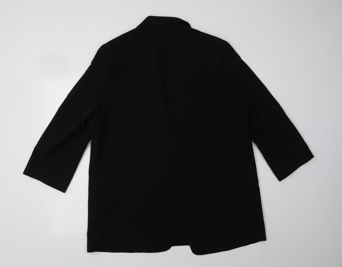 Debenhams Womens Black   Overcoat Blazer Size 18