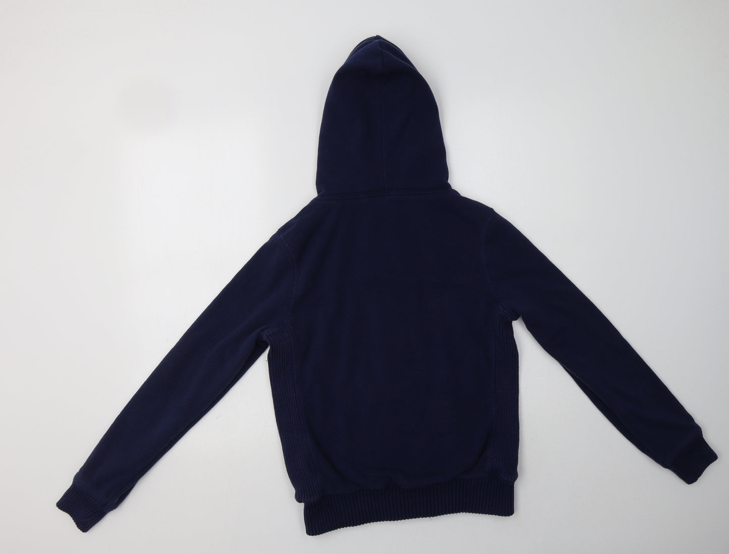 Primark Womens Blue  Cotton Full Zip Hoodie Size 14  Zip - Fluffy Lining