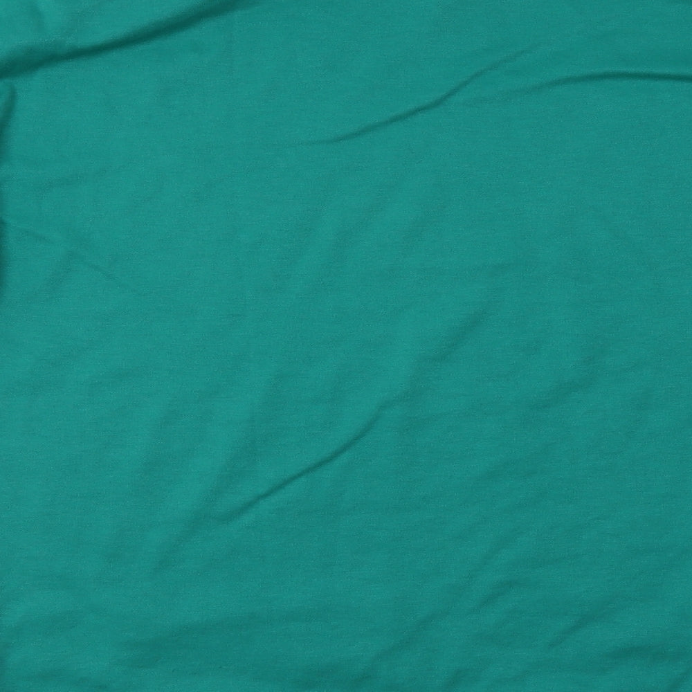 Dalia Womens Green  Polyacrylate Fibre Tunic Blouse Size L Roll Neck