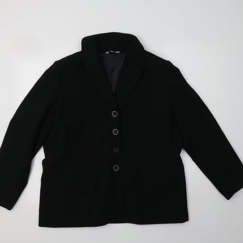 Penny Plain Womens Black   Jacket Blazer Size 18  Button