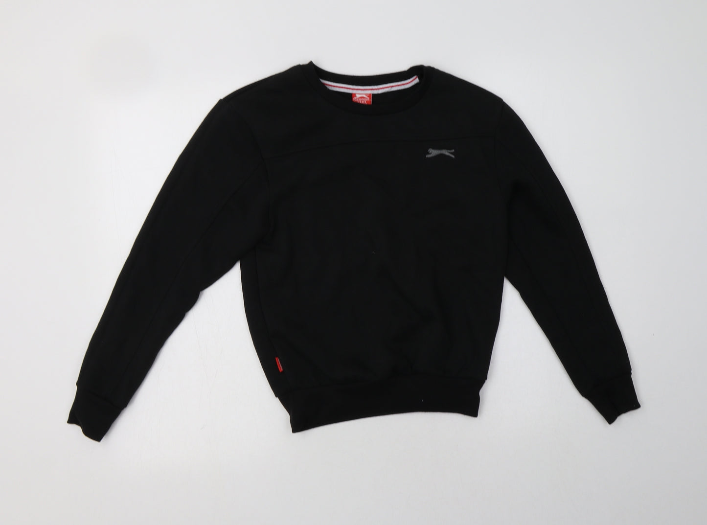 Slazenger Boys Black  Polyester Pullover Sweatshirt Size 7-8 Years