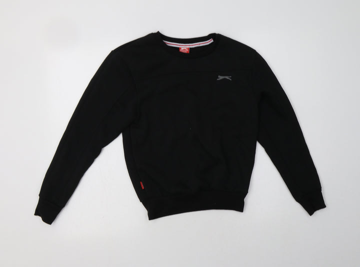 Slazenger Boys Black Polyester Pullover Sweatshirt Size 7-8 Years