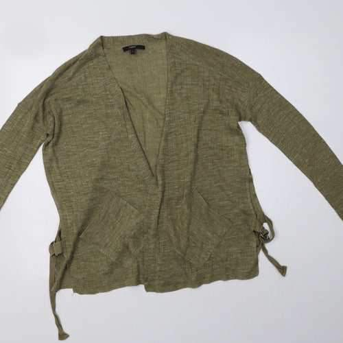 NEXT Womens Green V-Neck  Acrylic Cardigan Jumper Size S