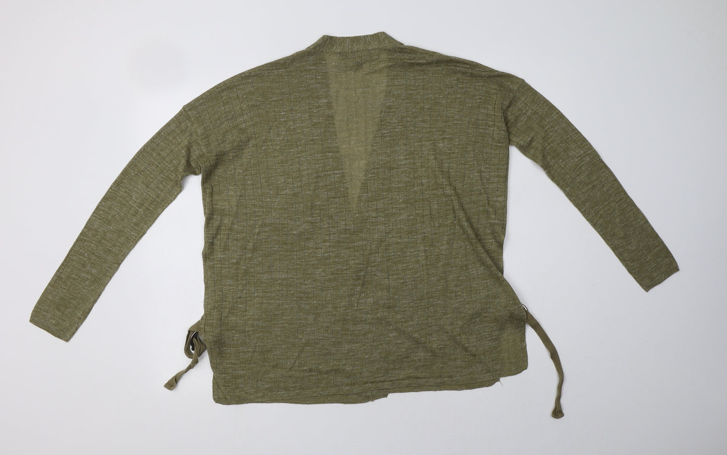 NEXT Womens Green V-Neck  Acrylic Cardigan Jumper Size S