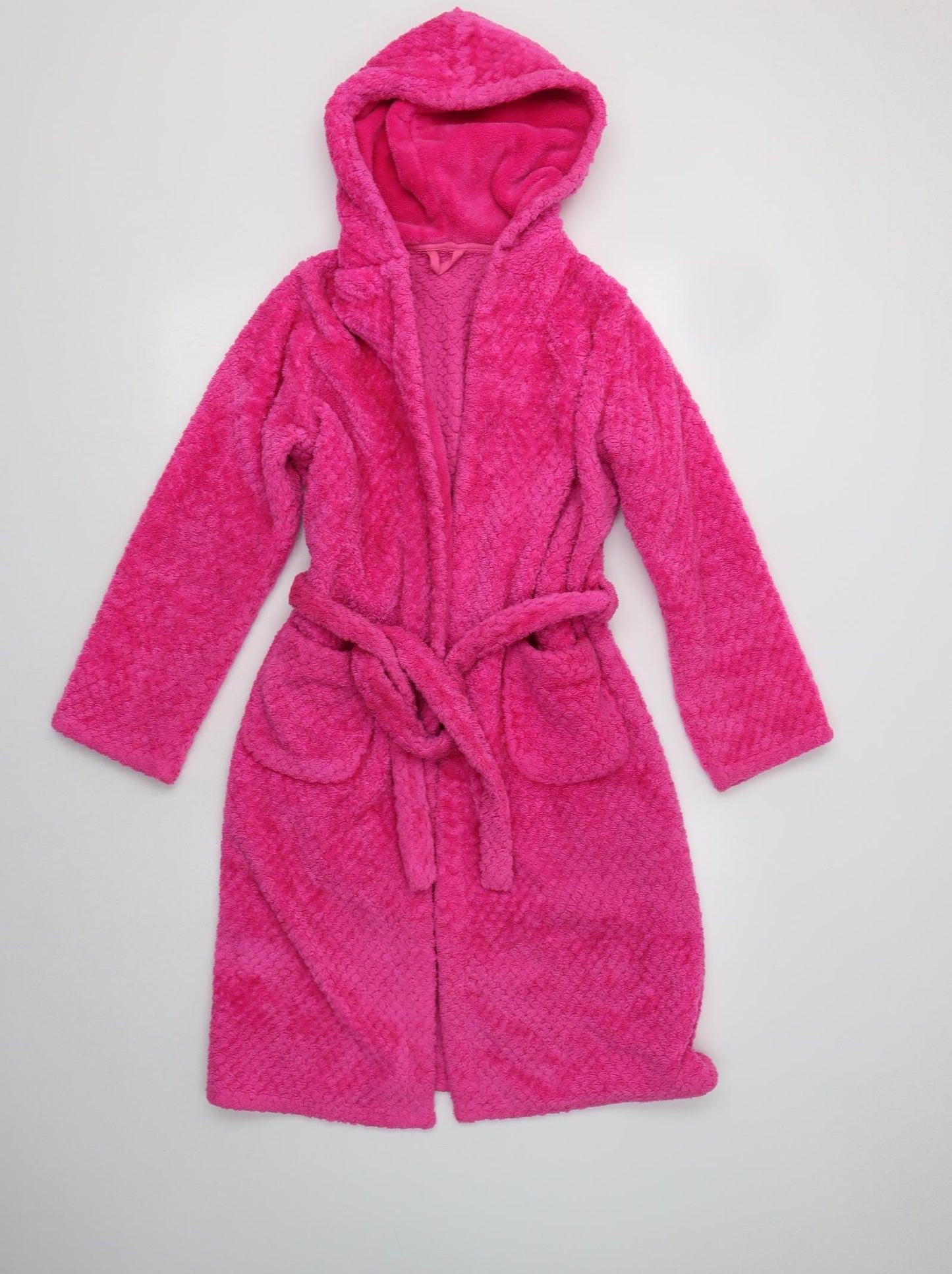 M&S Girls Pink  Polyester Kimono Robe Size 11-12 Years