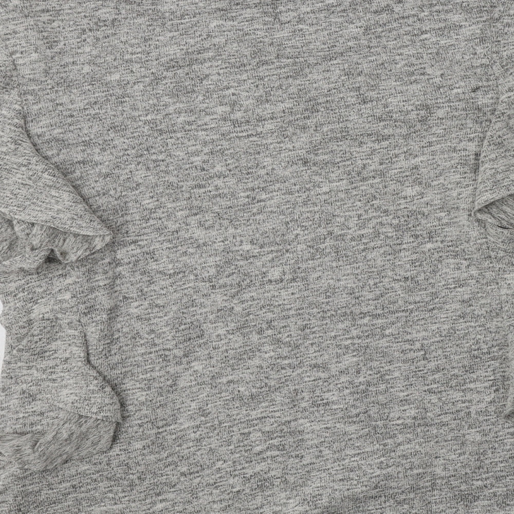 NEXT Womens Grey Crew Neck  Cotton Pullover Jumper Size 12