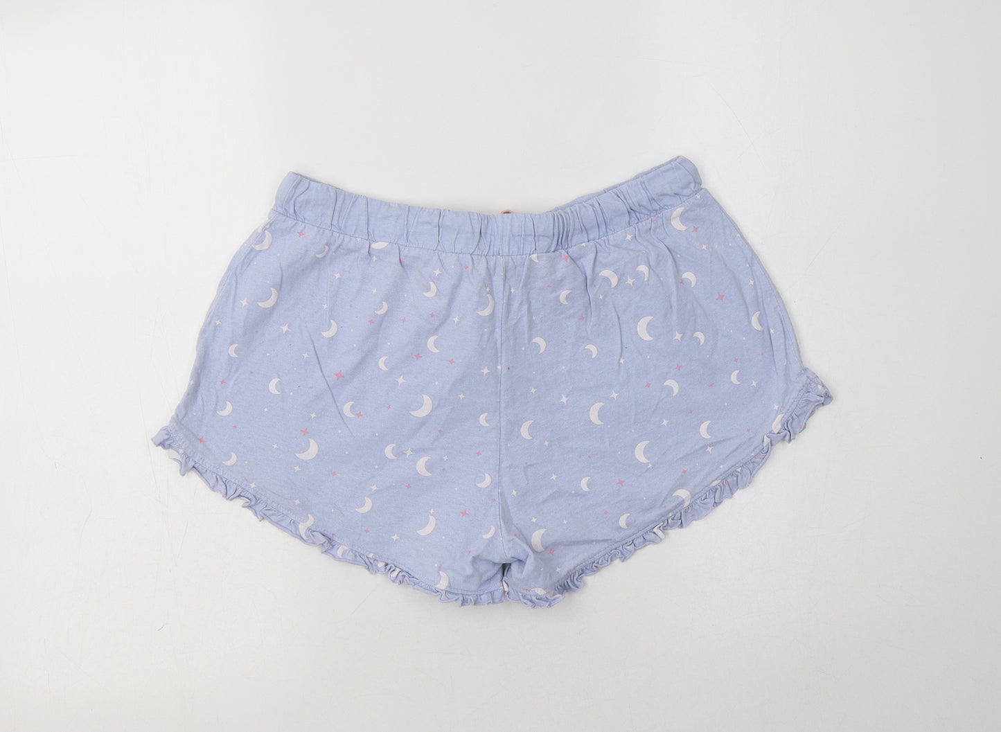 Tokyo Laundry Womens Blue Geometric Cotton  Pyjama Pants Size S  Drawstring - Moon & Stars Print