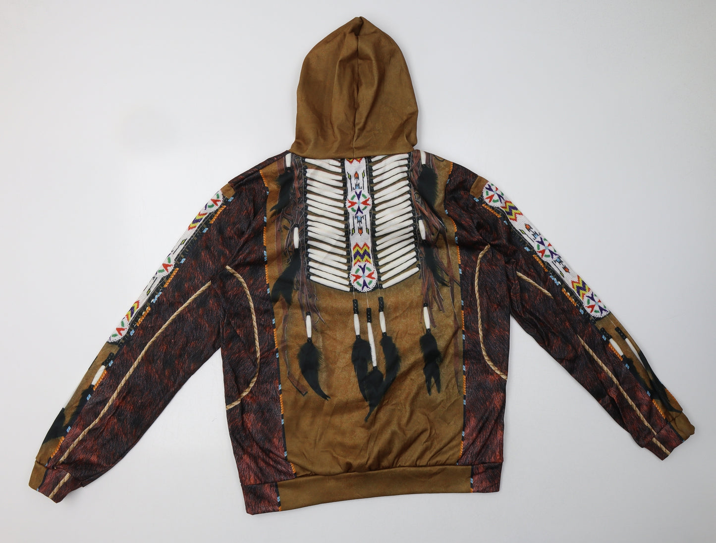 Preworn Mens Brown   Full Zip Hoodie Size M