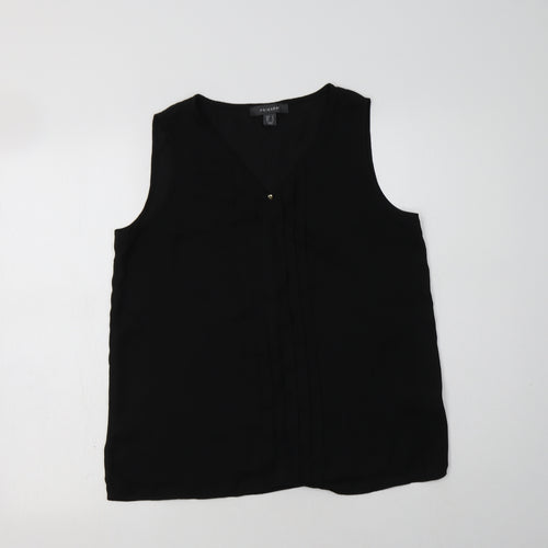 Primark Womens Black  Polyester Basic Blouse Size 12 V-Neck