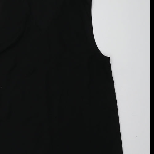 Primark Womens Black  Polyester Basic Blouse Size 12 V-Neck