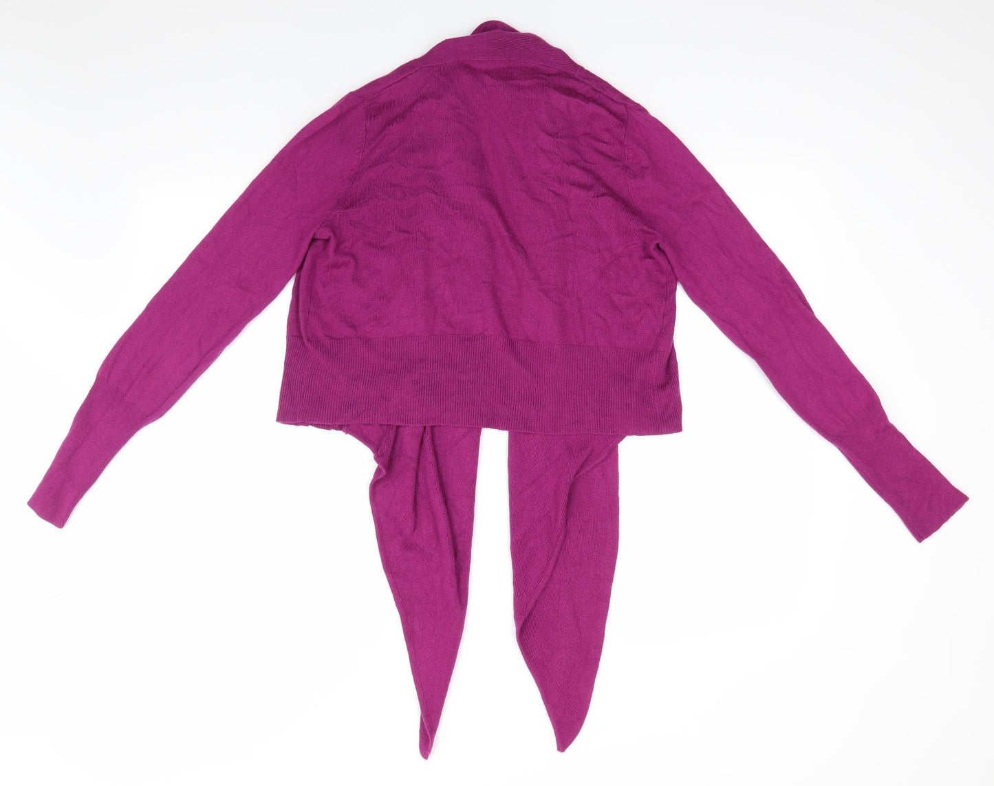 Dorothy Perkins Womens Purple V-Neck  Viscose Cardigan Jumper Size 12   - Waterfall Cardigan
