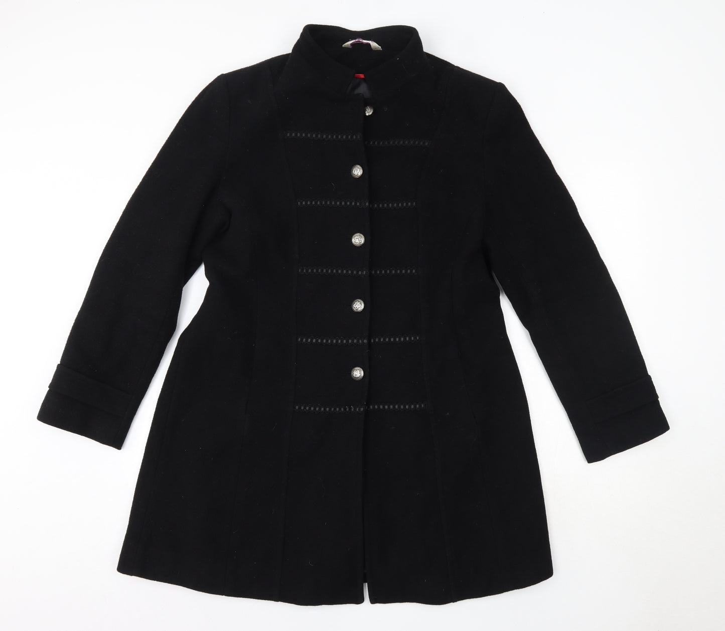 Bonmarché Womens Black   Overcoat Coat Size 14