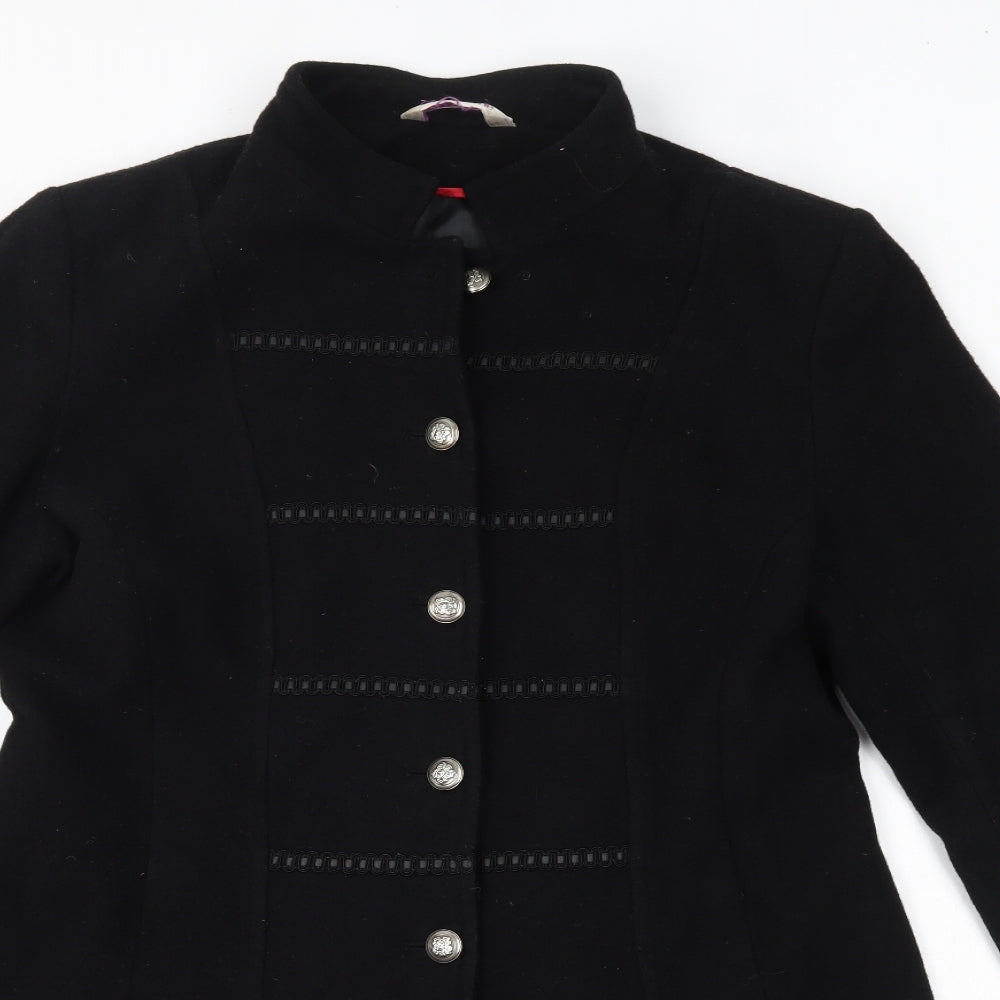 Bonmarché Womens Black   Overcoat Coat Size 14