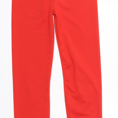 Re Tech Uk Girls Red  Polyester Jegging Trousers Size 7-8 Years  Regular
