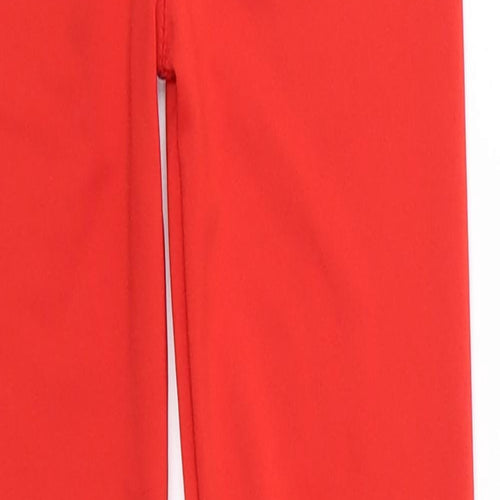 Re Tech Uk Girls Red  Polyester Jegging Trousers Size 7-8 Years  Regular