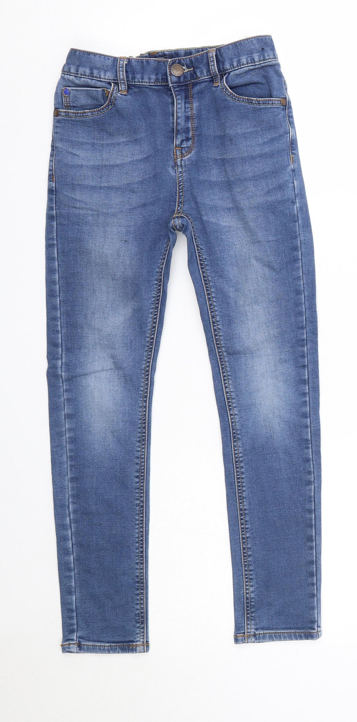 NEXT Boys Blue  Cotton Straight Jeans Size 10 Years  Regular