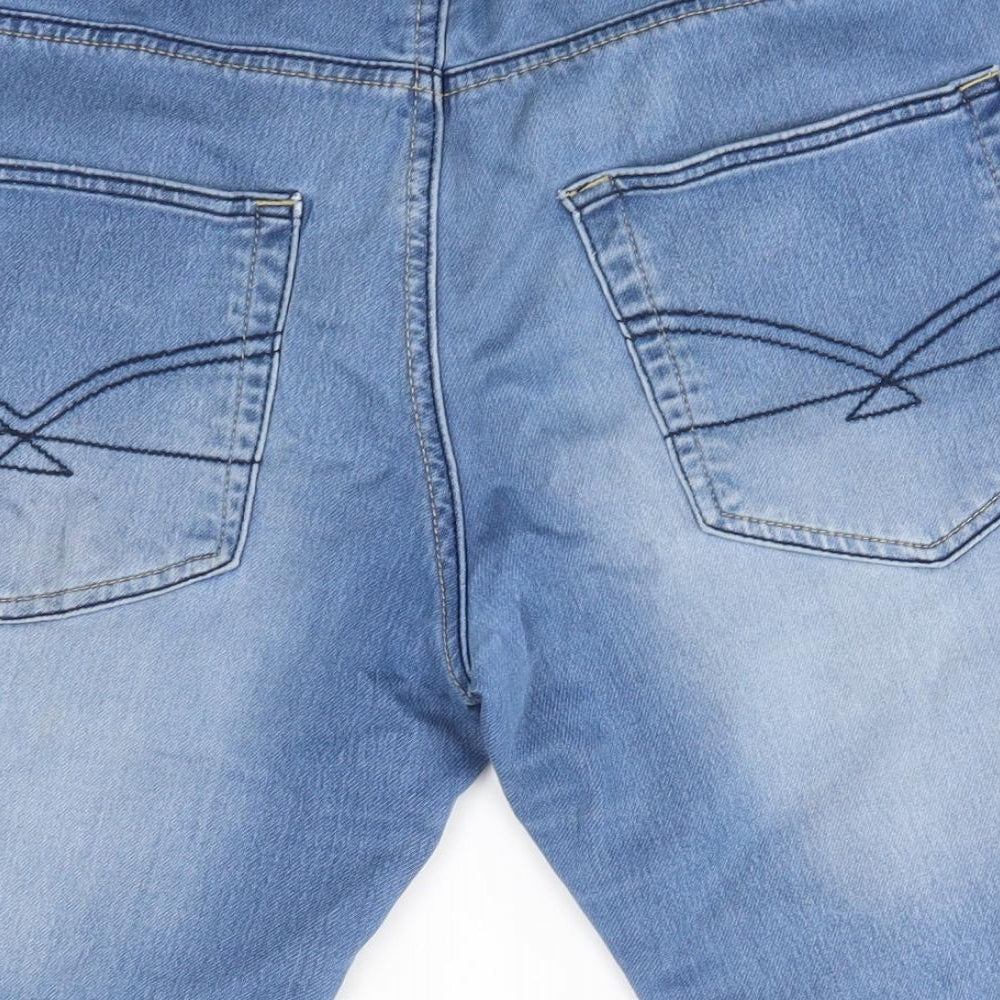 Firetrap Mens Blue  Cotton Chino Shorts Size S  Regular