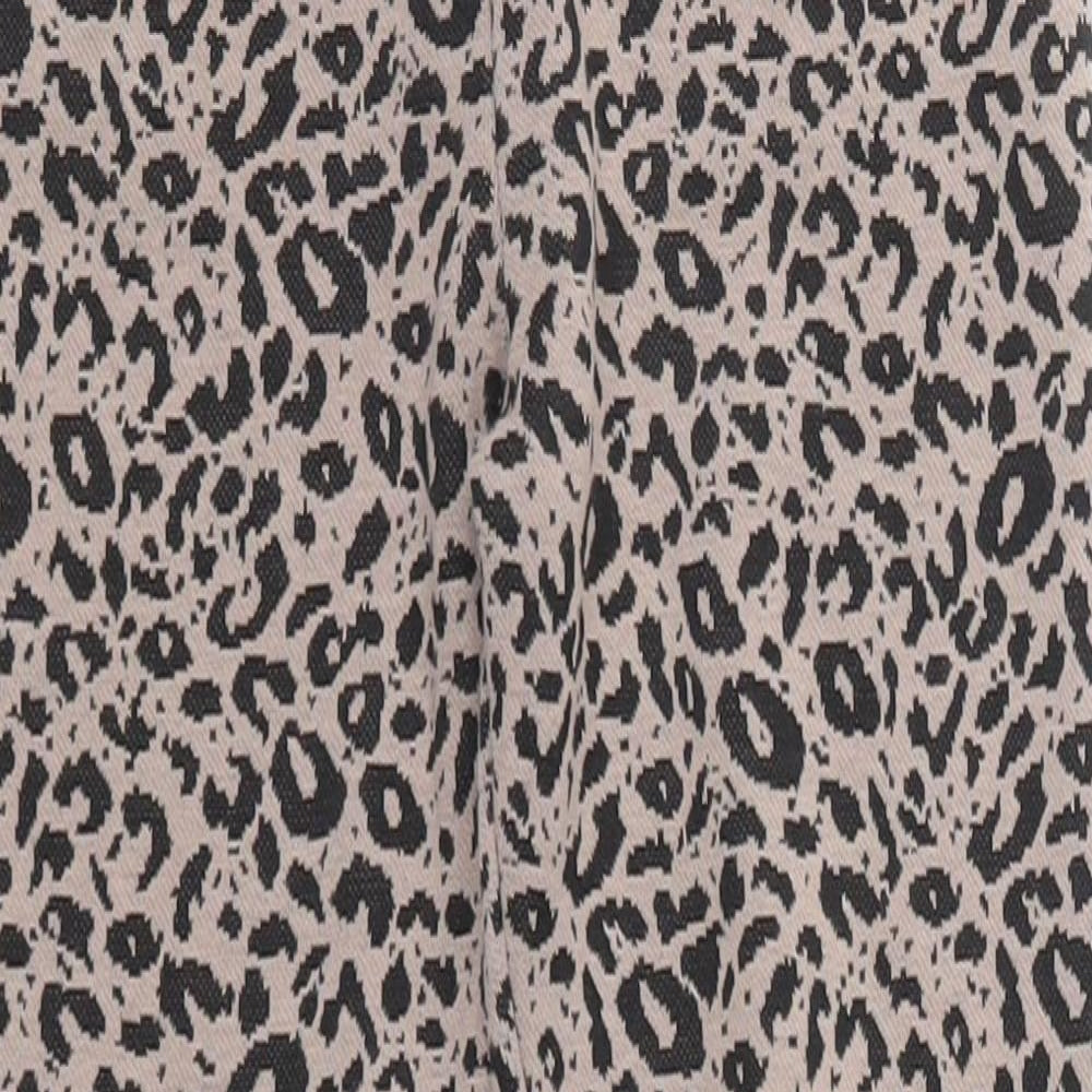 Matalan Girls Brown Animal Print Polyester Jegging Trousers Size 8-9 Years  Regular