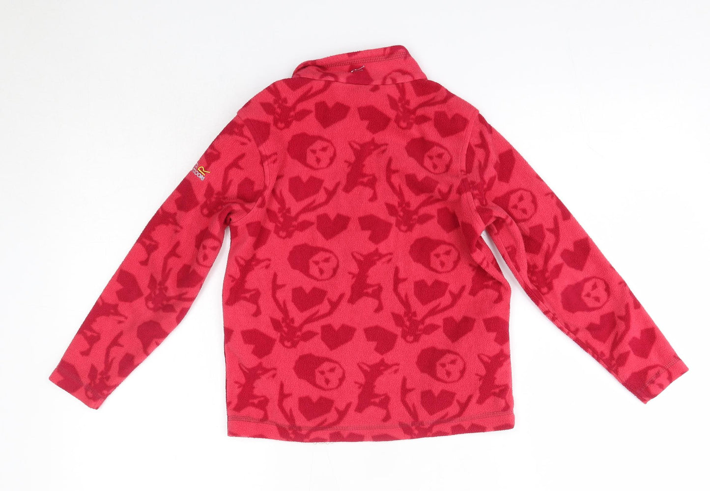 Regatta Girls Pink High Neck  Polyester Pullover Jumper Size 7-8 Years