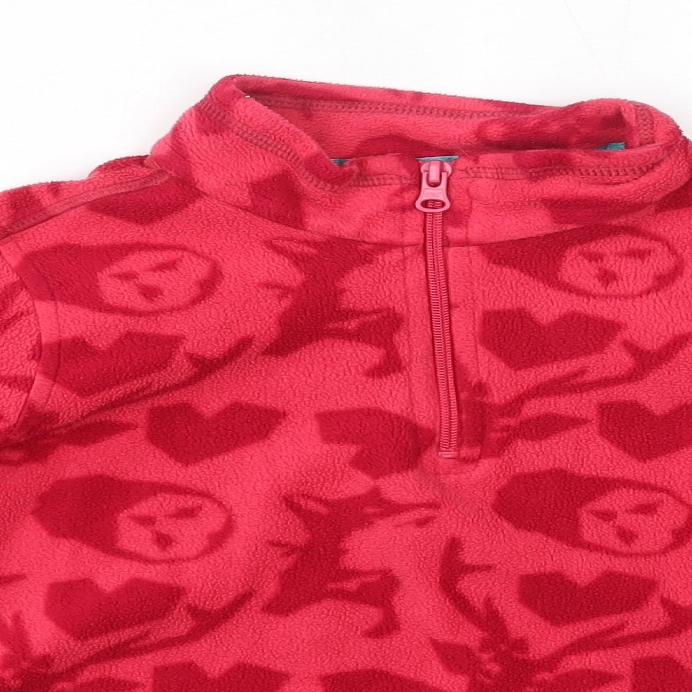 Regatta Girls Pink High Neck  Polyester Pullover Jumper Size 7-8 Years