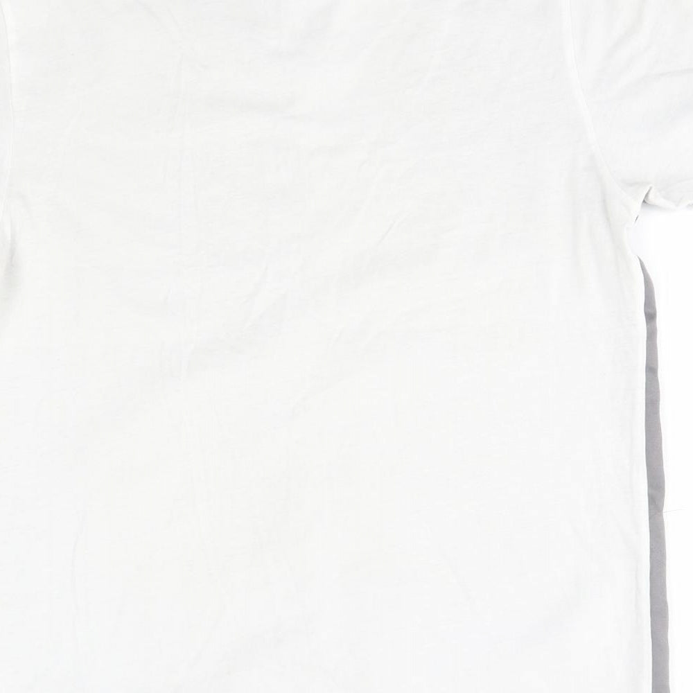 River Island Mens Grey  Polyester  T-Shirt Size S Round Neck
