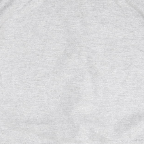 The Lucky Club Mens Grey Round Neck  Cotton Pullover Jumper Size M