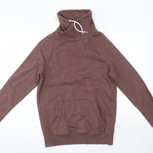 New Look Mens Brown High Neck  Cotton Pullover Jumper Size S