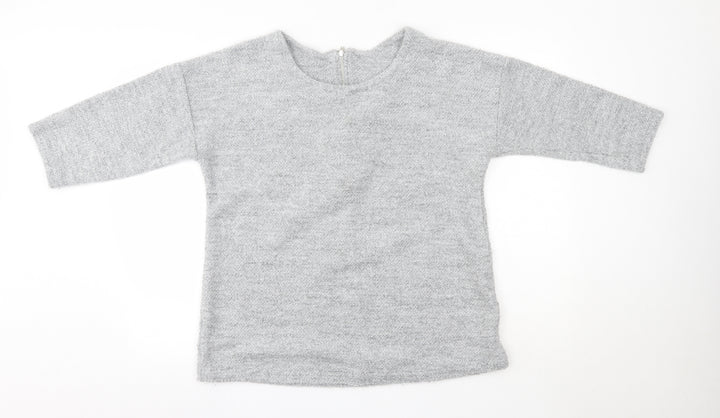 Debenhams Womens Grey Round Neck  Polyester Pullover Jumper Size 18