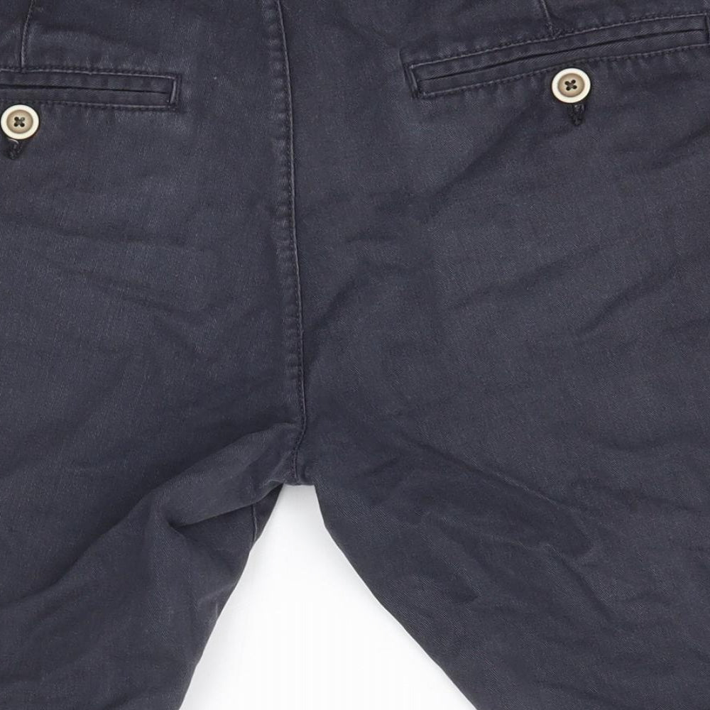 NEXT Mens Blue  Cotton Chino Shorts Size 32 in  Regular