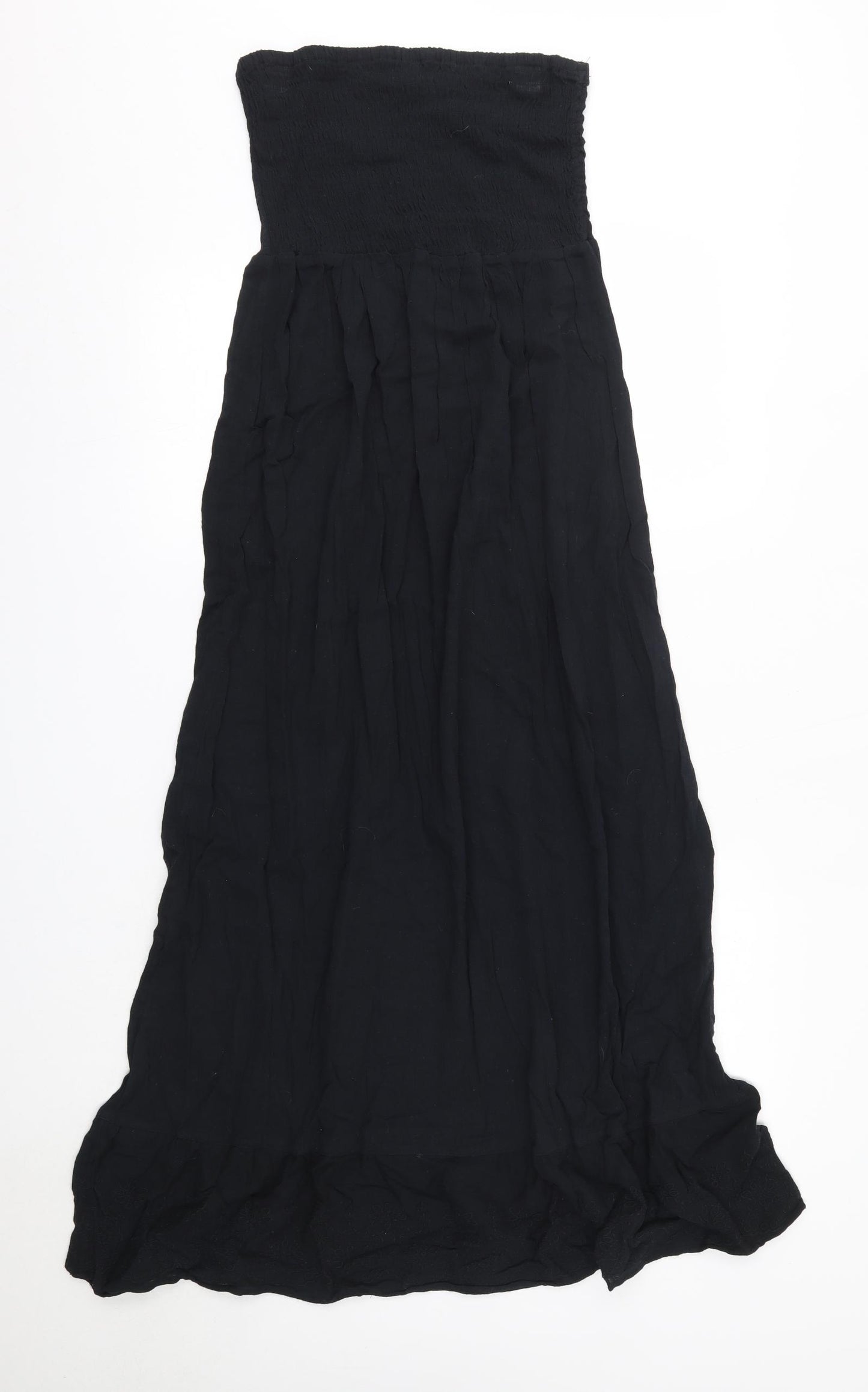 George Womens Black  100% Cotton Maxi  Size 10  Off the Shoulder