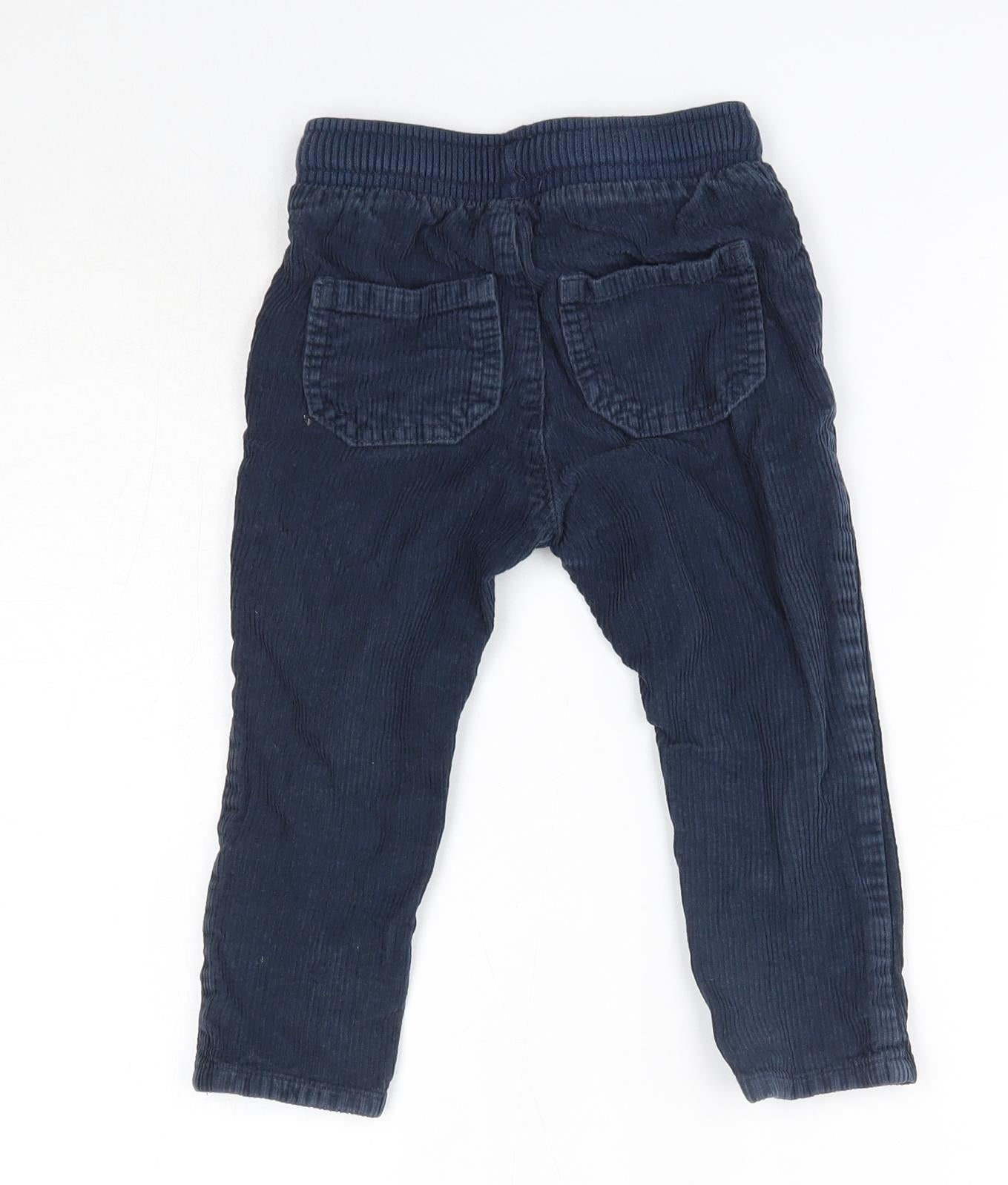 TU Baby Blue  100% Cotton Jogger Trousers Size 18-24 Months