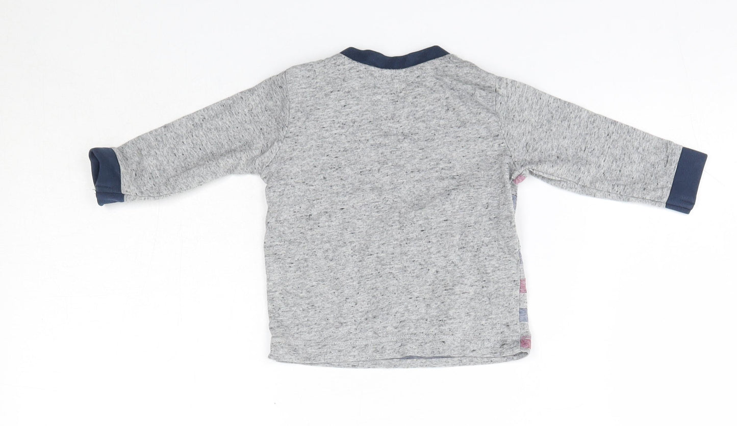 Matalan Baby Multicoloured Striped Cotton Basic Casual Size 3-6 Months Round Neck