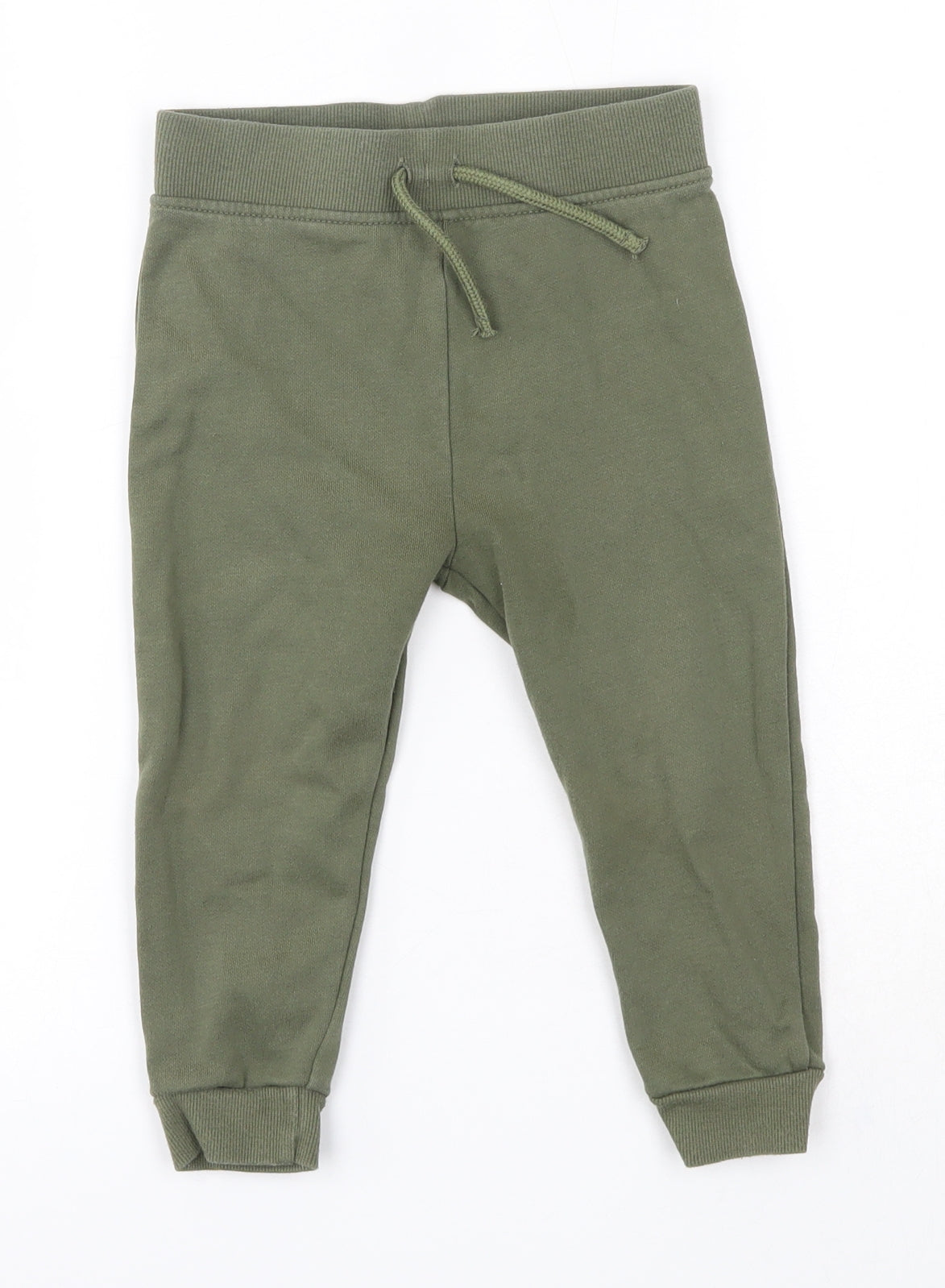 Primark Baby Green  Cotton Jogger Trousers Size 18-24 Months