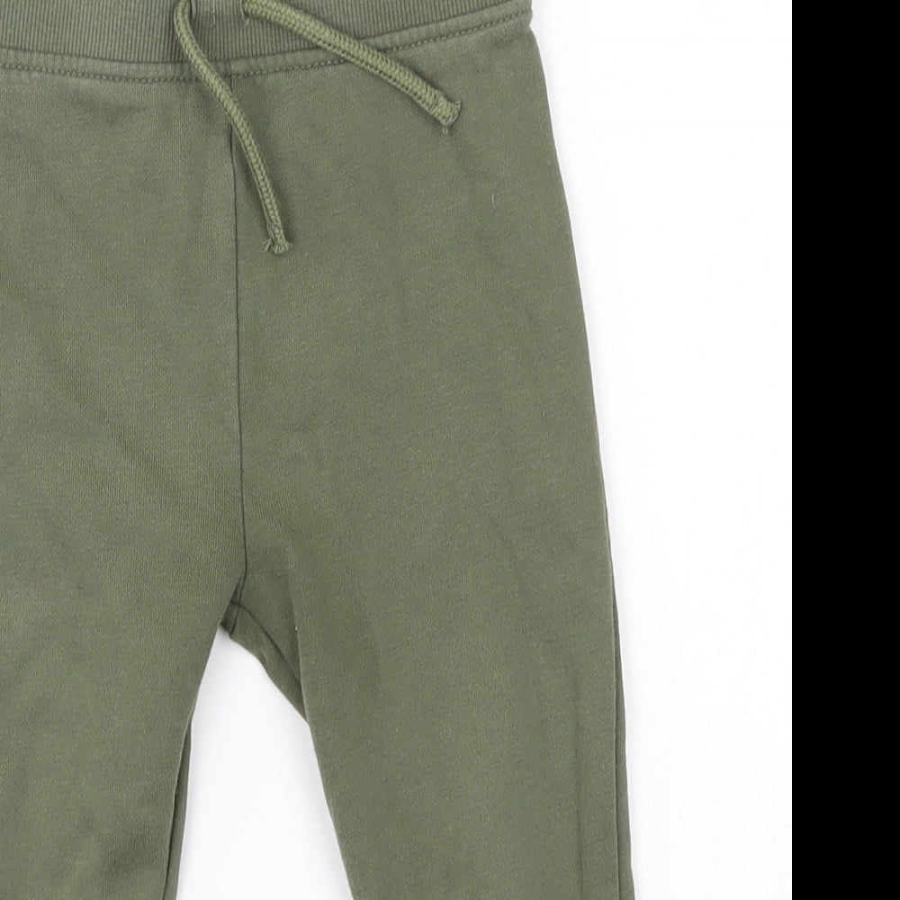 Primark Baby Green  Cotton Jogger Trousers Size 18-24 Months