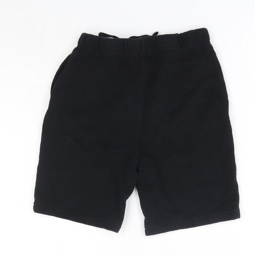 George Boys Black  Cotton Sweat Shorts Size 6-7 Years  Regular