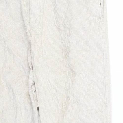 Mason Mens Ivory  Cotton Trousers  Size 34 in L28 in Regular