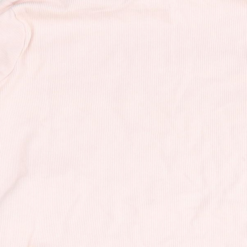 F&F Girls Pink  Cotton Basic Casual Size 6-7 Years Roll Neck