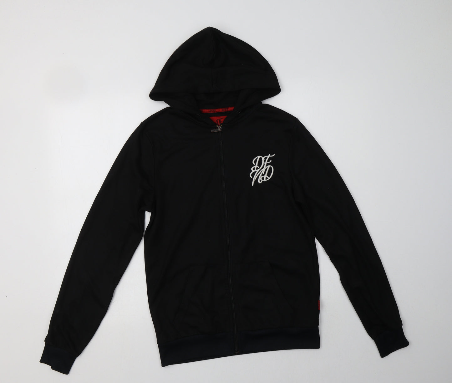 DFND Mens Black  Polyester Full Zip Hoodie Size S   - Tiger