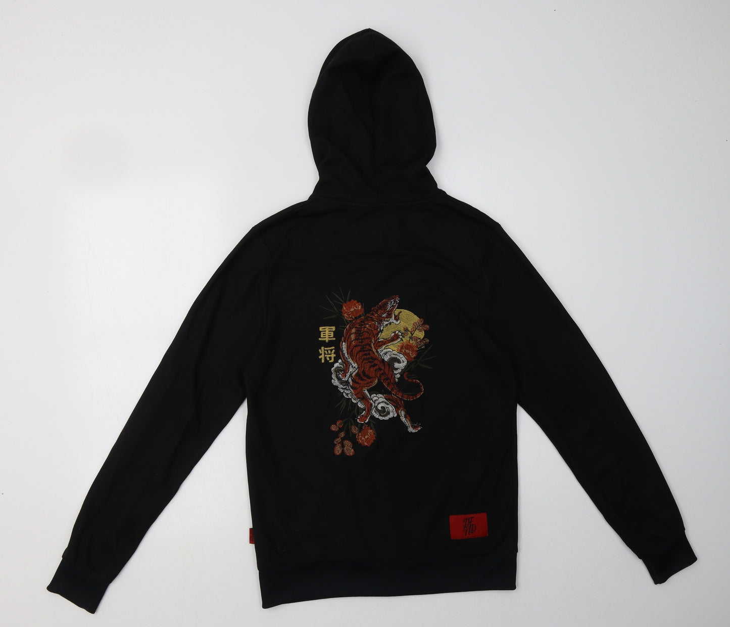 DFND Mens Black  Polyester Full Zip Hoodie Size S   - Tiger