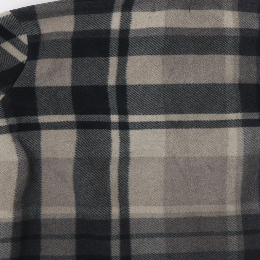 Effeti Moda Womens Grey Check  Biker Jacket Size XL  Zip