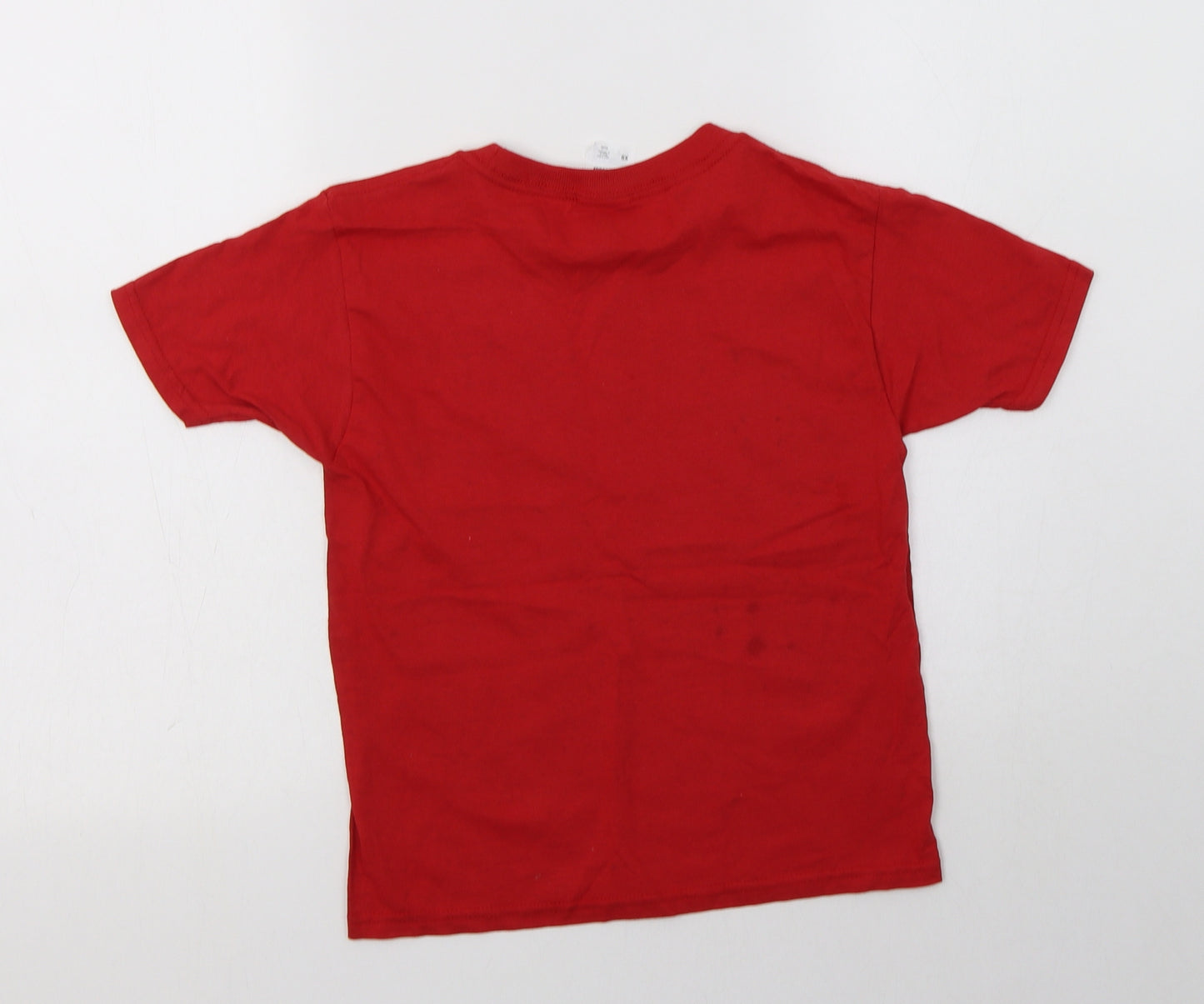 Fruit of the Loom Womens Red  Cotton Basic T-Shirt Size XS Crew Neck - manchester Pride