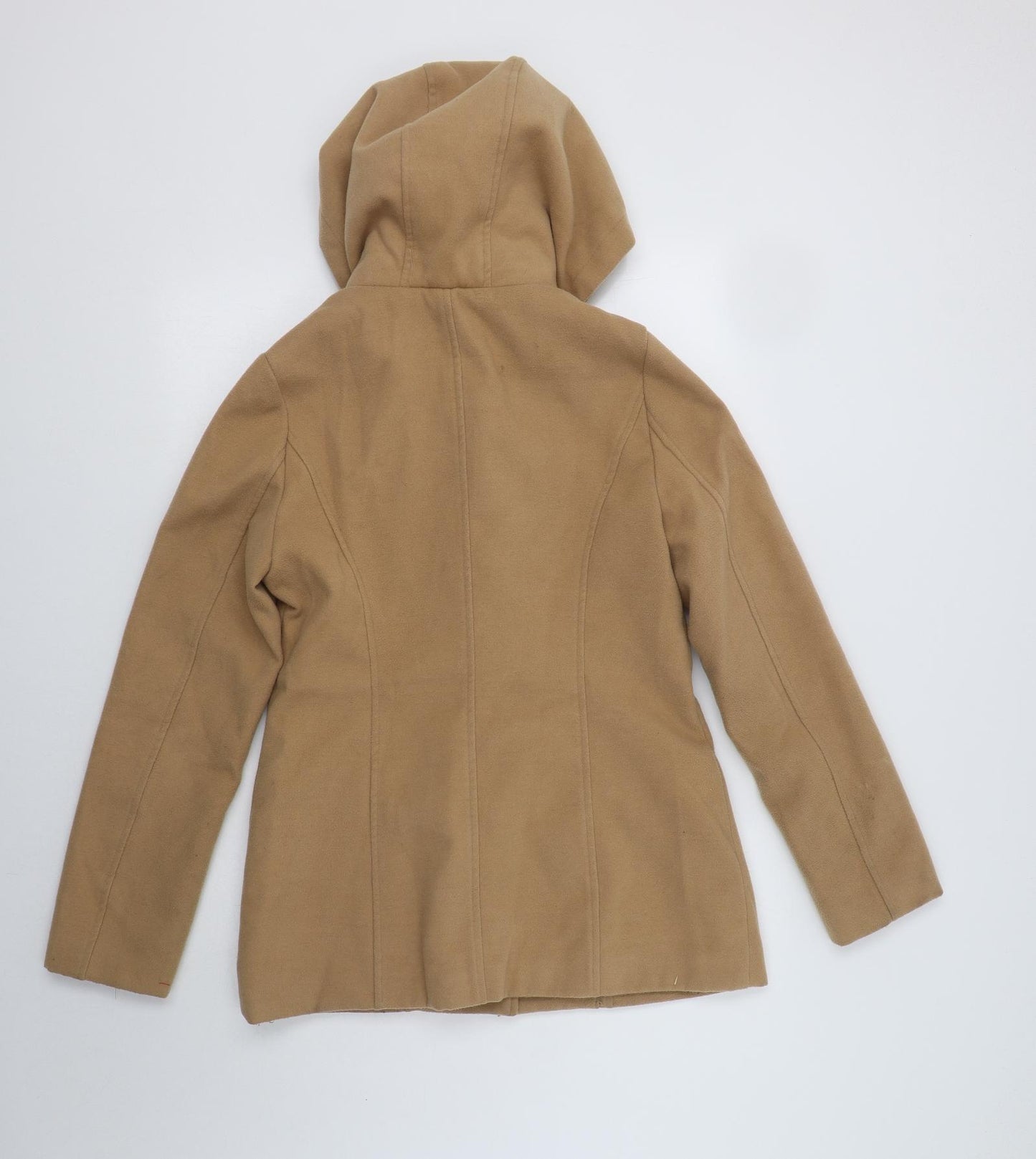 Primark Womens Beige   Pea Coat Coat Size 12  Toggle